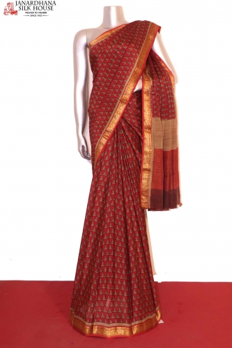 Abstract Exclusive Pure Crepe Silk Saree